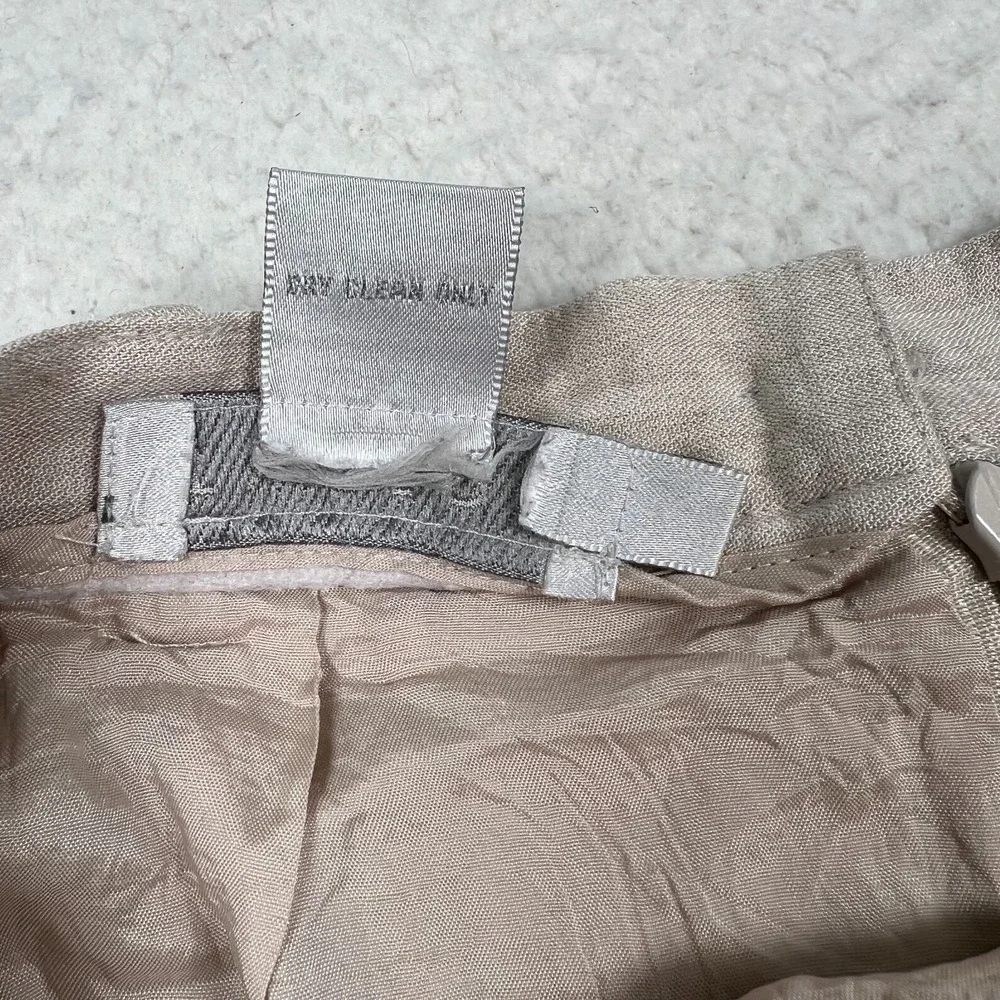 Tweeds Short Pencil Skirt‎ Size 8 Khaki Tan Career Office Capsule Wool Blend